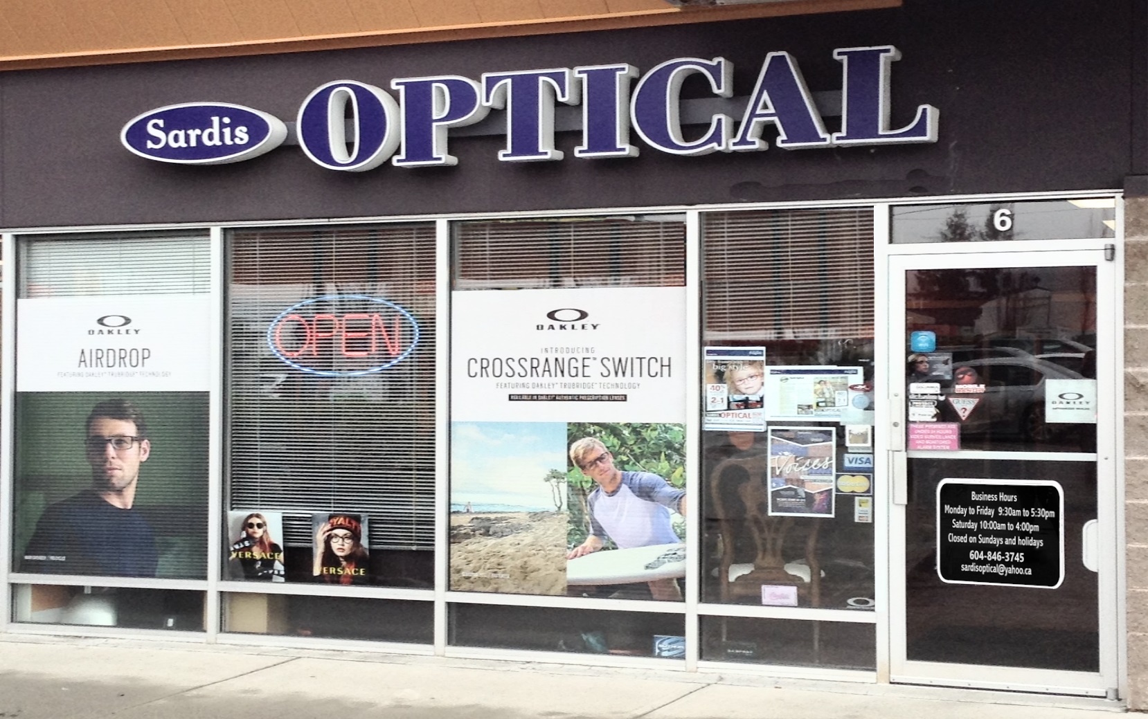 Sardis Optical Storefront Sardis Optical Storefront